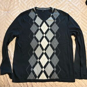 Banana Republic Silk Blend Argyle Sweater